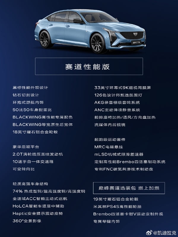 至高价值78000元权益!凯迪拉克全新CT5正式开启预售