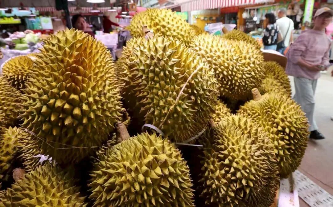 △昆明市场的泰国榴莲