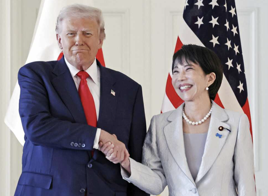 ▲特朗普与日本首相高市早苗