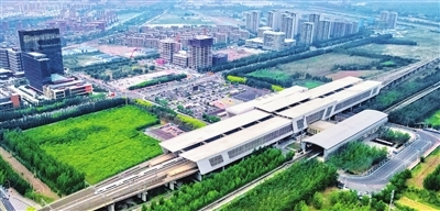 天津南站科技商务区。 记者 潘立峰 摄