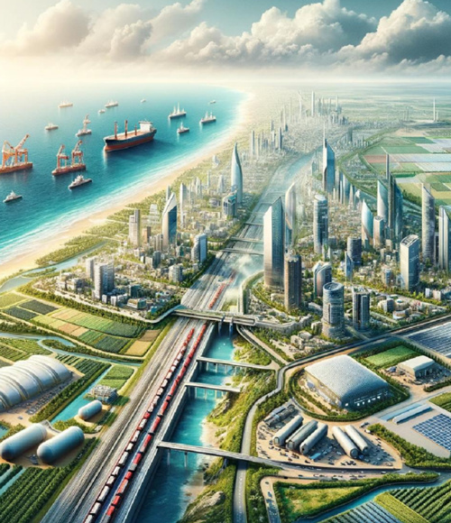 文件中描绘的加沙未来景象 文件截图