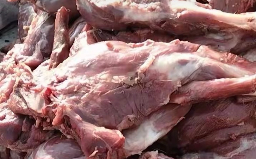 郑经（假名）在网上叫卖的狐貉腿