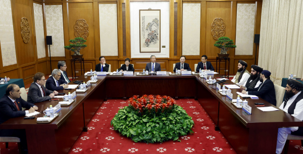 当地时间2025年5月21日,中阿巴三方外长会晤。 外交部网站