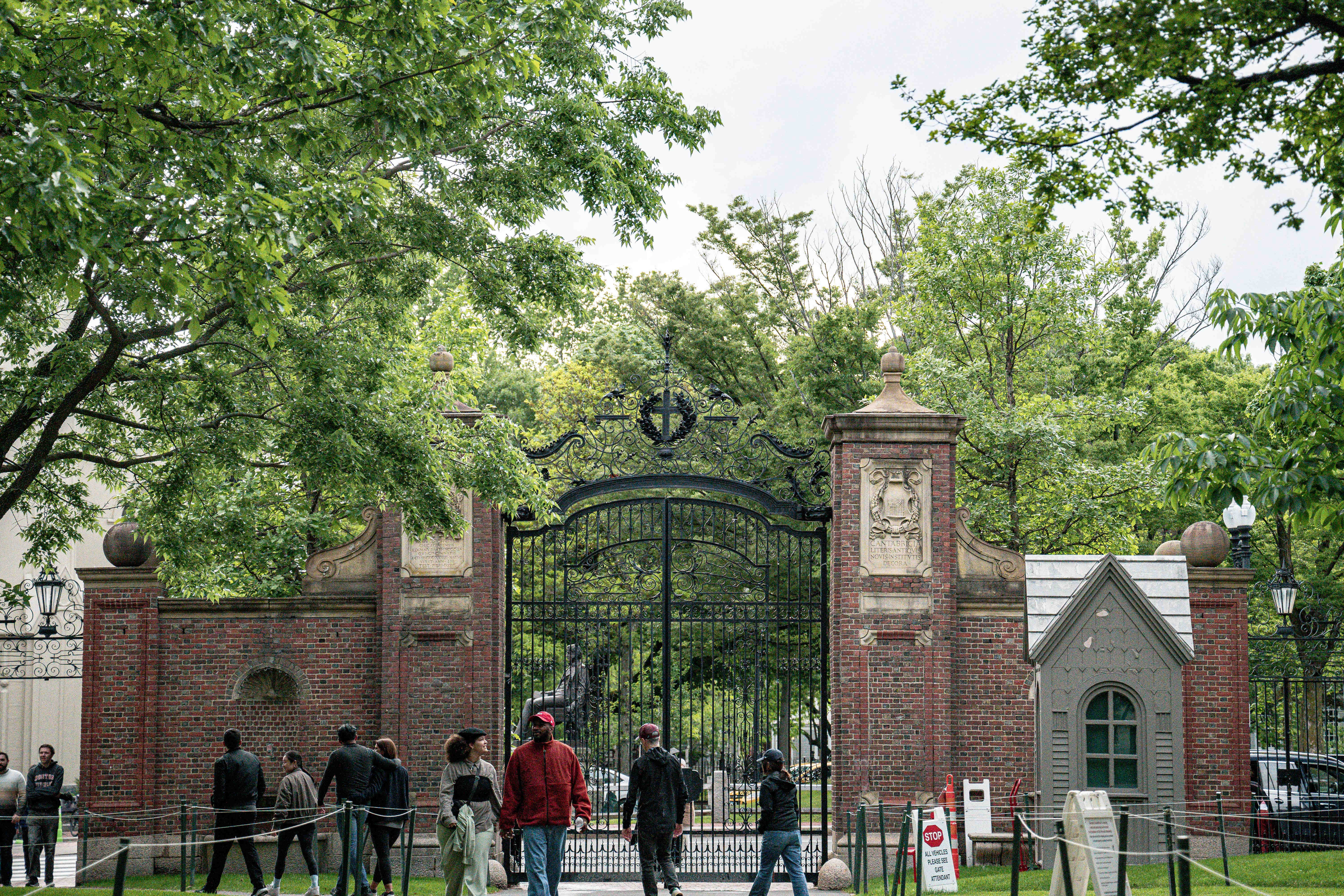 5月24日在美国马萨诸塞州剑桥拍摄的哈佛大学校园。新华社发(朱子于摄)
