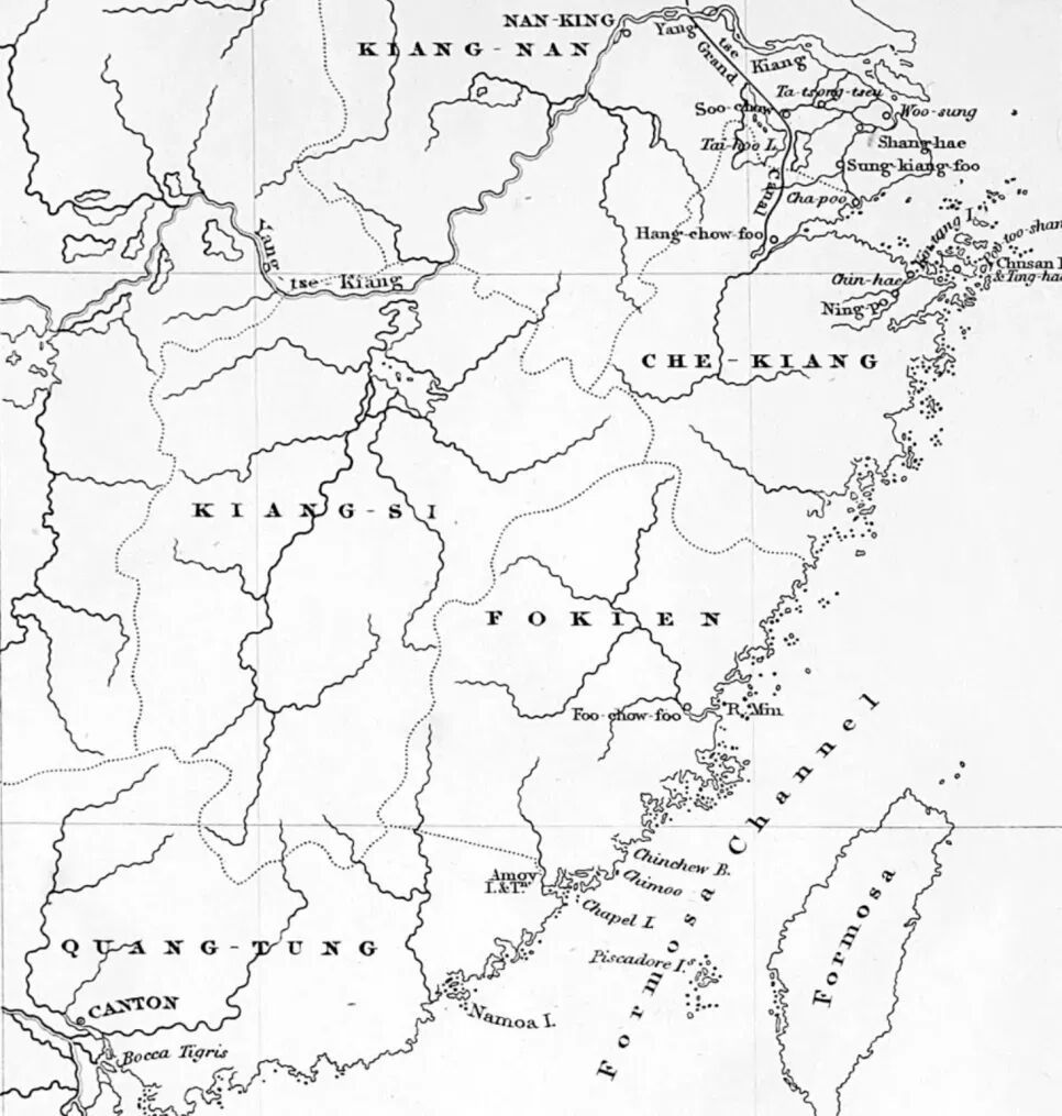 羅伯特·福瓊在中國游歷的區(qū)域