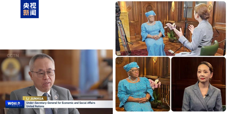 △联合国副秘书长李军华（左）世贸组织总干事恩戈齐&middot;奥孔乔-伊维拉（Ngozi Okonjo-Iweala）（右）