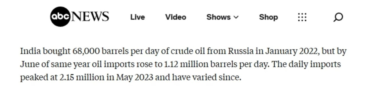 美国广播公司报道截图