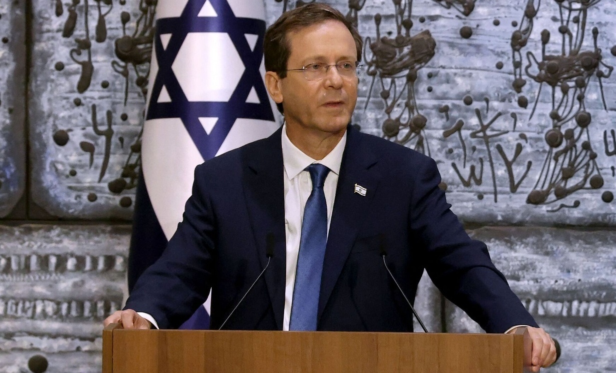 △以色列总统赫尔佐格(资料图)