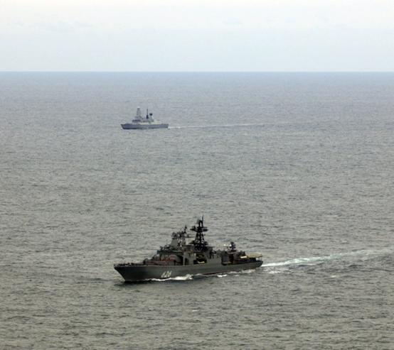 英国皇家海军声明中所配画面