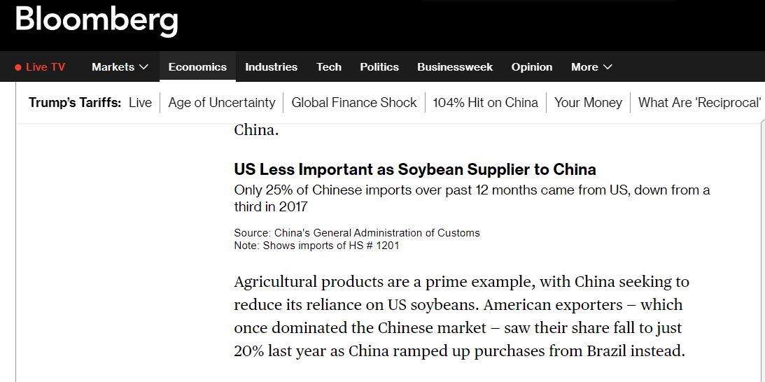 彭博社报道截图