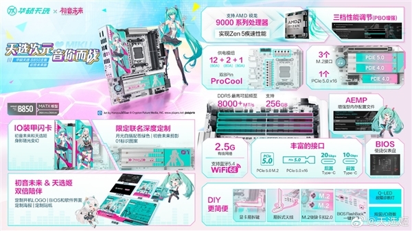 华硕三大重磅主板齐发:ROG姬、初音未来赛若天仙