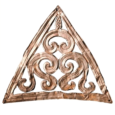 三角形银车轮饰 战国 甘肃省博物馆藏