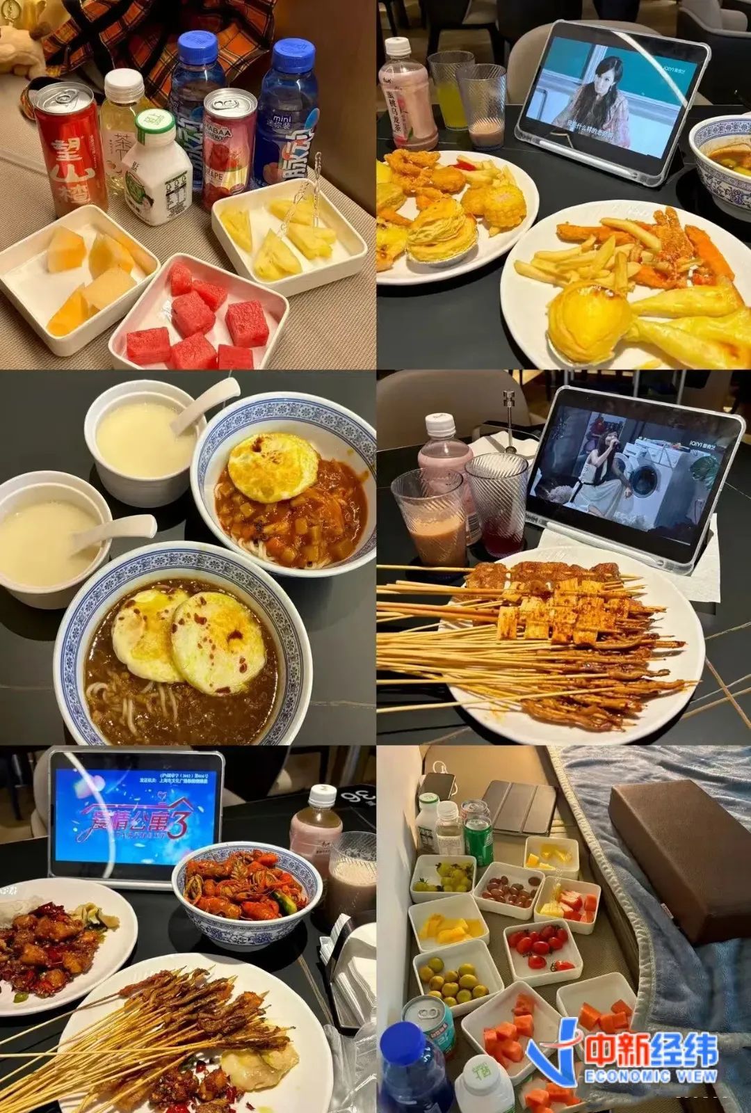 ▲洗浴中心的食物 受访者供图