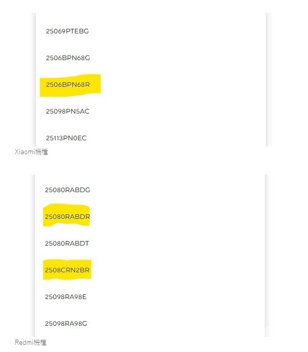 小米未发布新机
