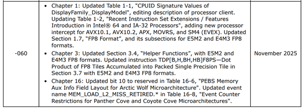 AVX-512终于回归升级！Intel Nova Lake处理器确认支持AVX10指令集