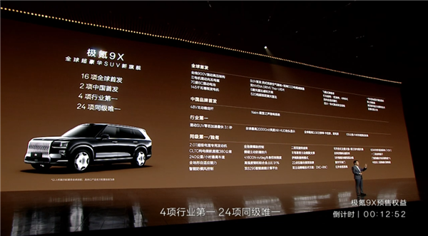 加速、续航、电池均为全球同级第一!极氪9X上市:46.59万起