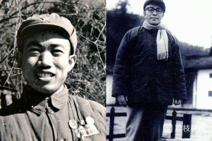 词作者孙海云(左)、曲作者凃克(右)