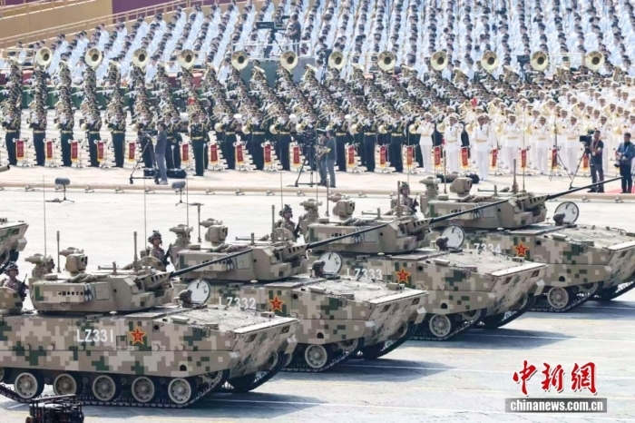 9月3日,纪念中国人民抗日战争暨世界反法西斯战争胜利80周年大会在北京天安门广场隆重举行。<a target='_blank' href='/'>中新社</a>记者 盛佳鹏 摄