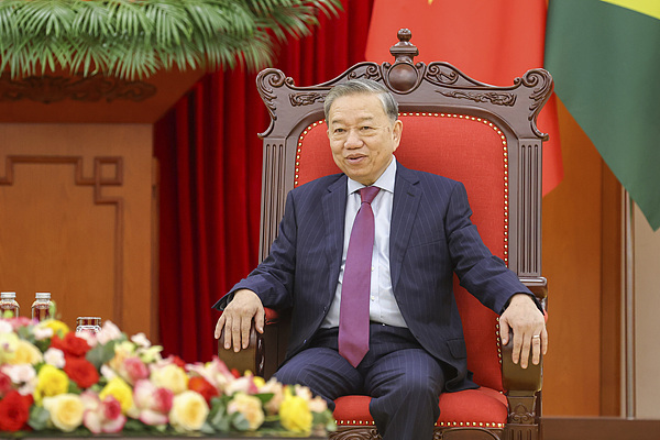 越共中央总书记苏林 视觉中国