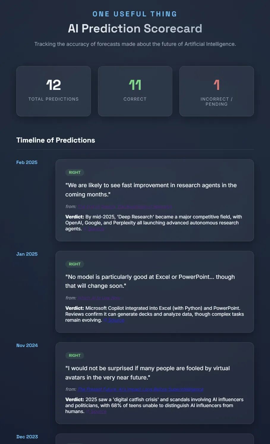Mollick测试时，AI自动生成并部署的demo页面