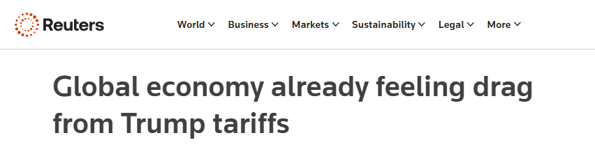 全球媒体聚焦丨英国媒体称 全球经济已感受到美国政府关税政策的拖累