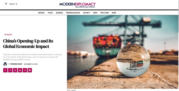 《现代外交》文章截图