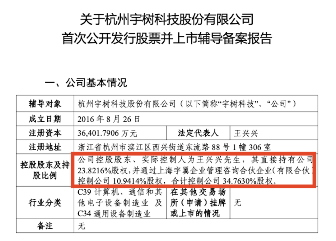 宇树王兴兴,A股上市辅导公告了