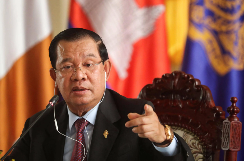 △柬埔寨参议院主席洪森(资料图)