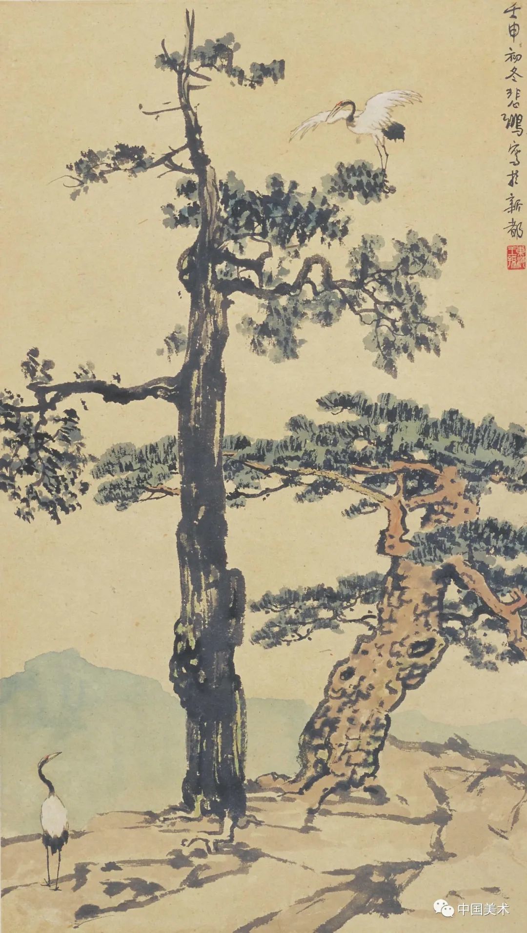 山水画中“松树”的人文寓意, image size:1080x1910