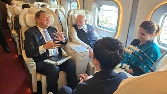 △印度总理莫迪和日本首相石破茂