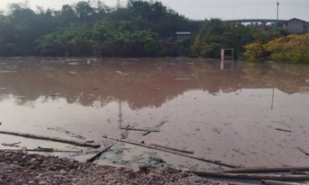 民房被淹没区域。图片来源:《报告》