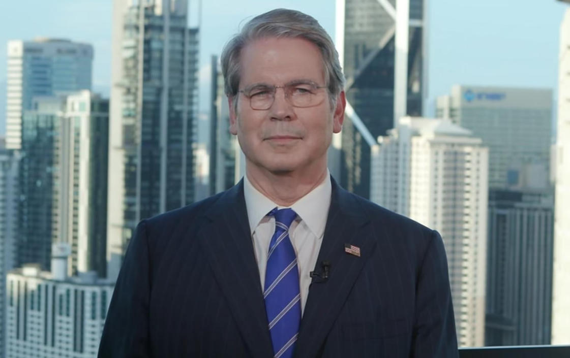 贝森特接受ABC采访画面