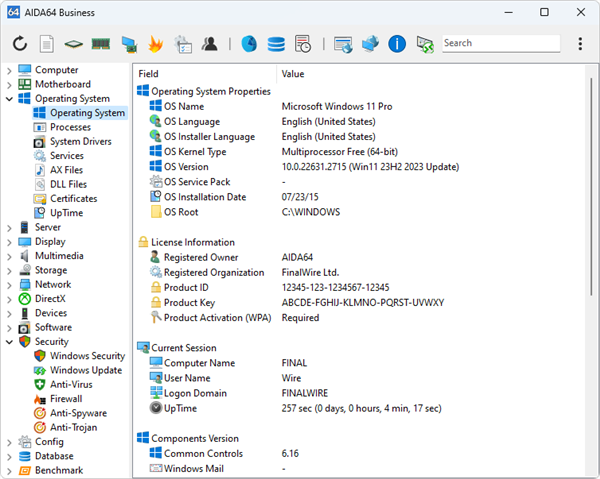 装机必备软件!AIDA64不再支持Windows 95/98/ME