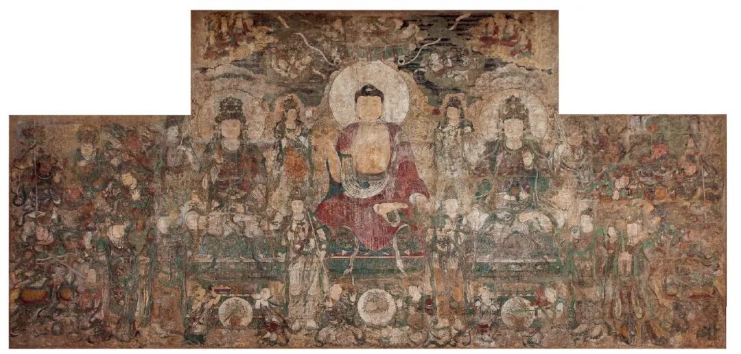 山西洪洞县广胜寺壁画《药师经变图》,现藏于美国大都会博物馆。图/IC