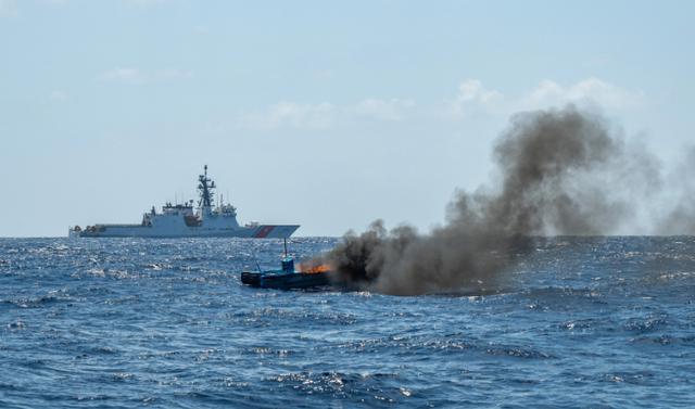 美军在加勒比海打击船只