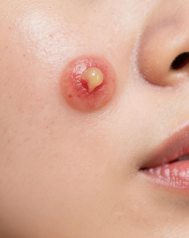 脸上的饭桶流脓