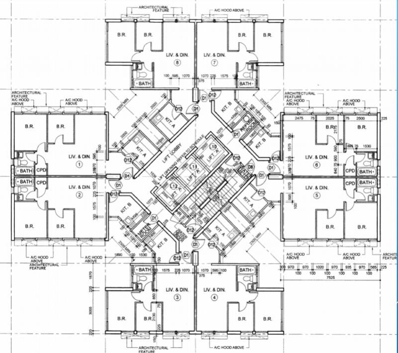 宏业建筑工程有限公司在工程解说会简报中出示的外墙保护工程示意图/图源:北京新闻