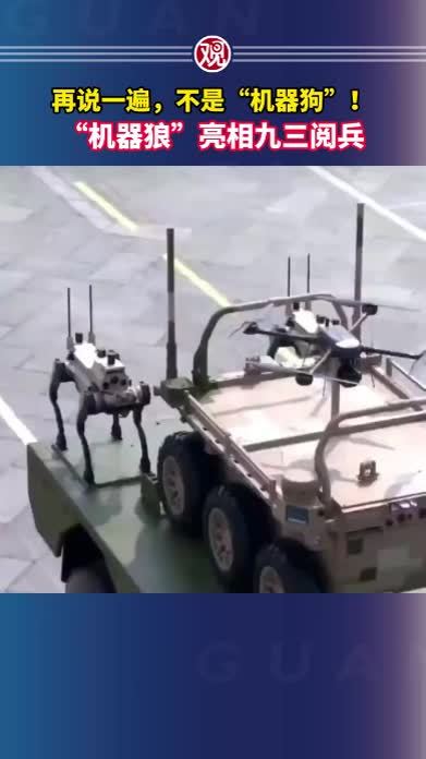 再说一遍，不是“机器狗”！“机器狼”亮相九三阅兵