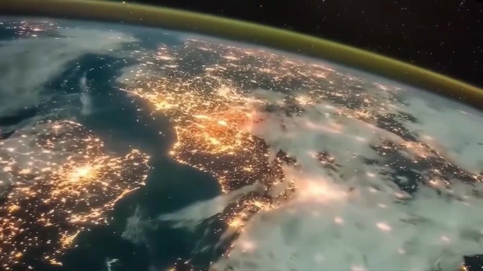 2分钟，太空看地球，请你欣赏下2分钟，太空看地球，请你欣赏下