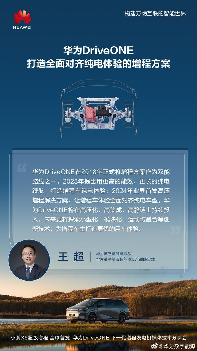 华为DriveONE预计2025年当年动力总成发货达成100万套