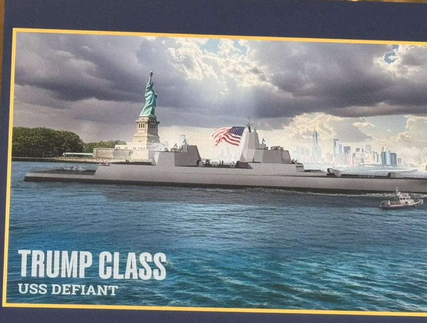 特朗普揭幕“黄金舰队”计划 社交媒体