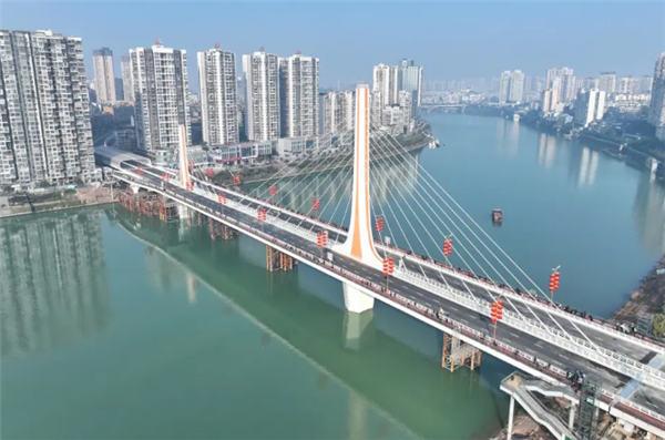 双向六车道！四川内江麻柳坝大桥建成通车