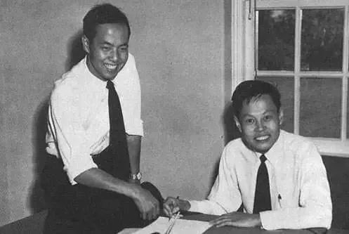 杨振宁与李政道旧照