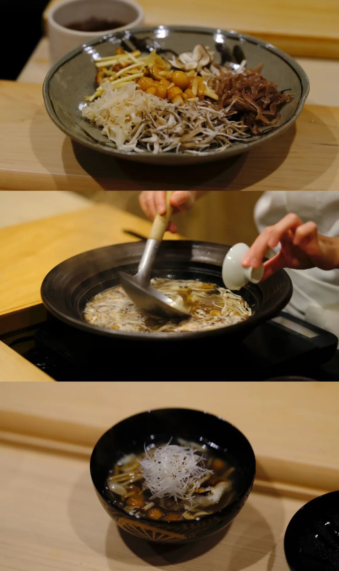 料理的每一步骤都要极其专注,熟练到不容出错。(图/受访者提供)