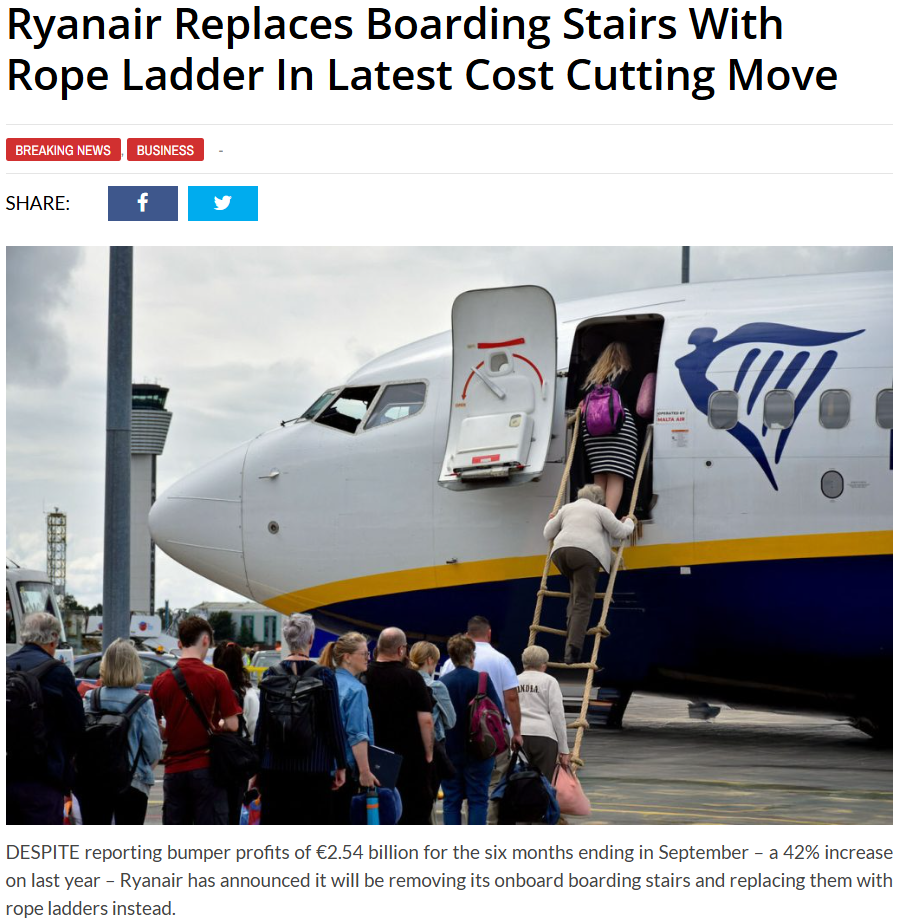 网传说法源自WaterFord Whisper News讽刺新闻网站。