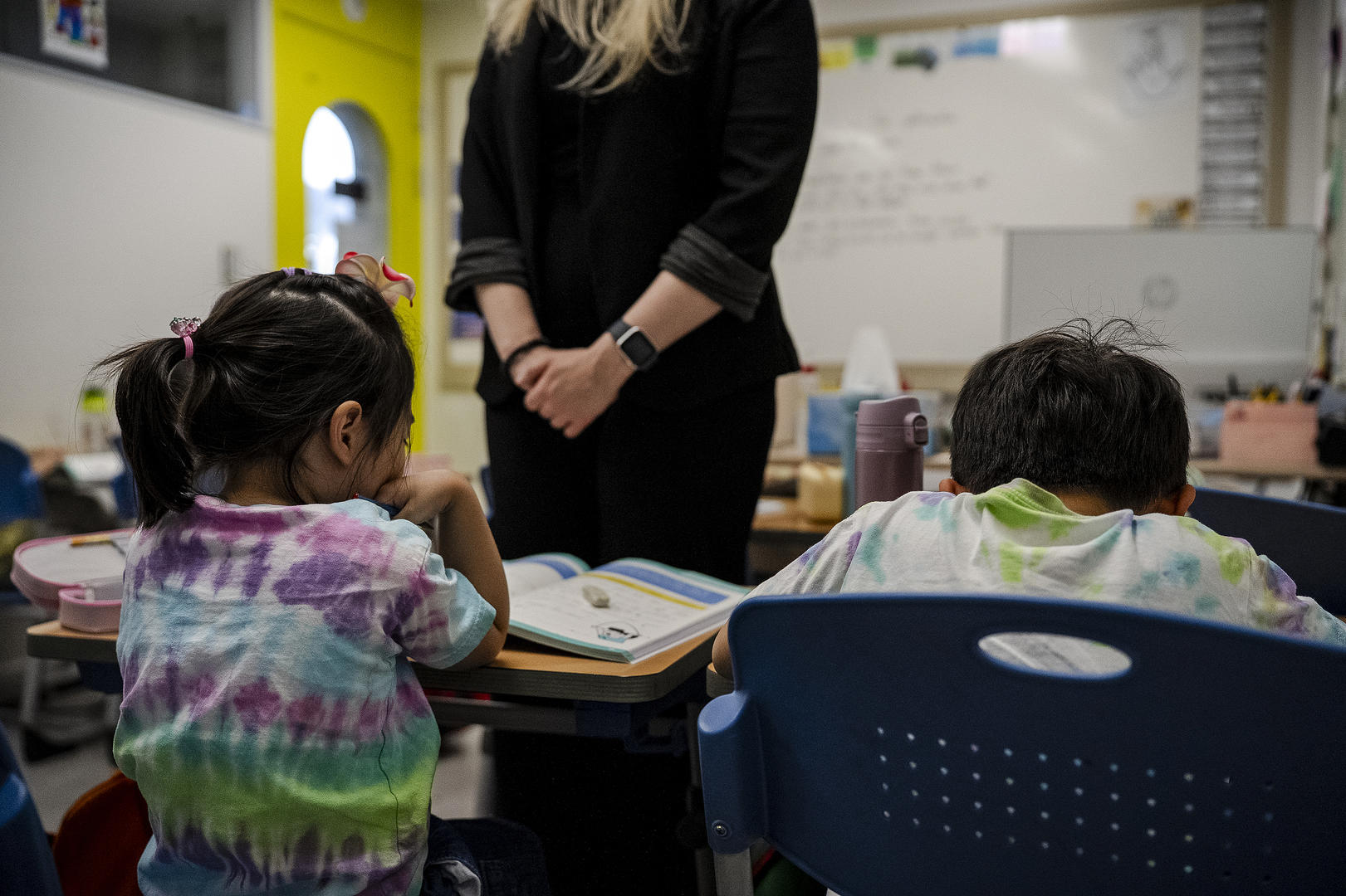 ▲(资料图)韩国首尔一家针对幼儿的英语补习班