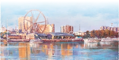 外国画家在中国——用画笔记录中国高质量发展新风貌