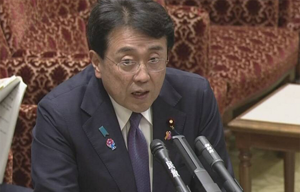 8月5日，赤泽亮正在日本国会回答关税协议情况 NHK