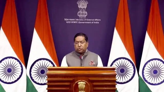 印度外交部发言人兰迪尔·贾伊斯瓦尔(资料图) 图源:印媒