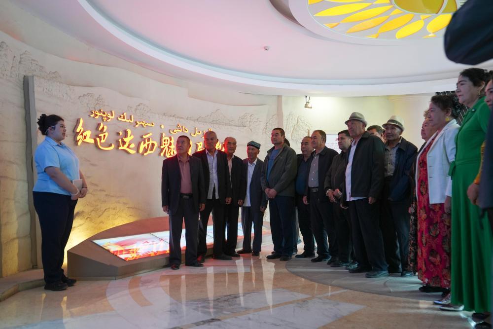 9月19日,游客在达西村达西展馆参观。